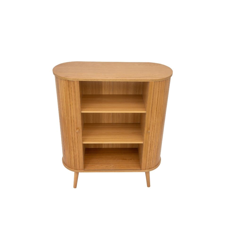 Trewood Jalousiskap - 100 cm - Natur Eik