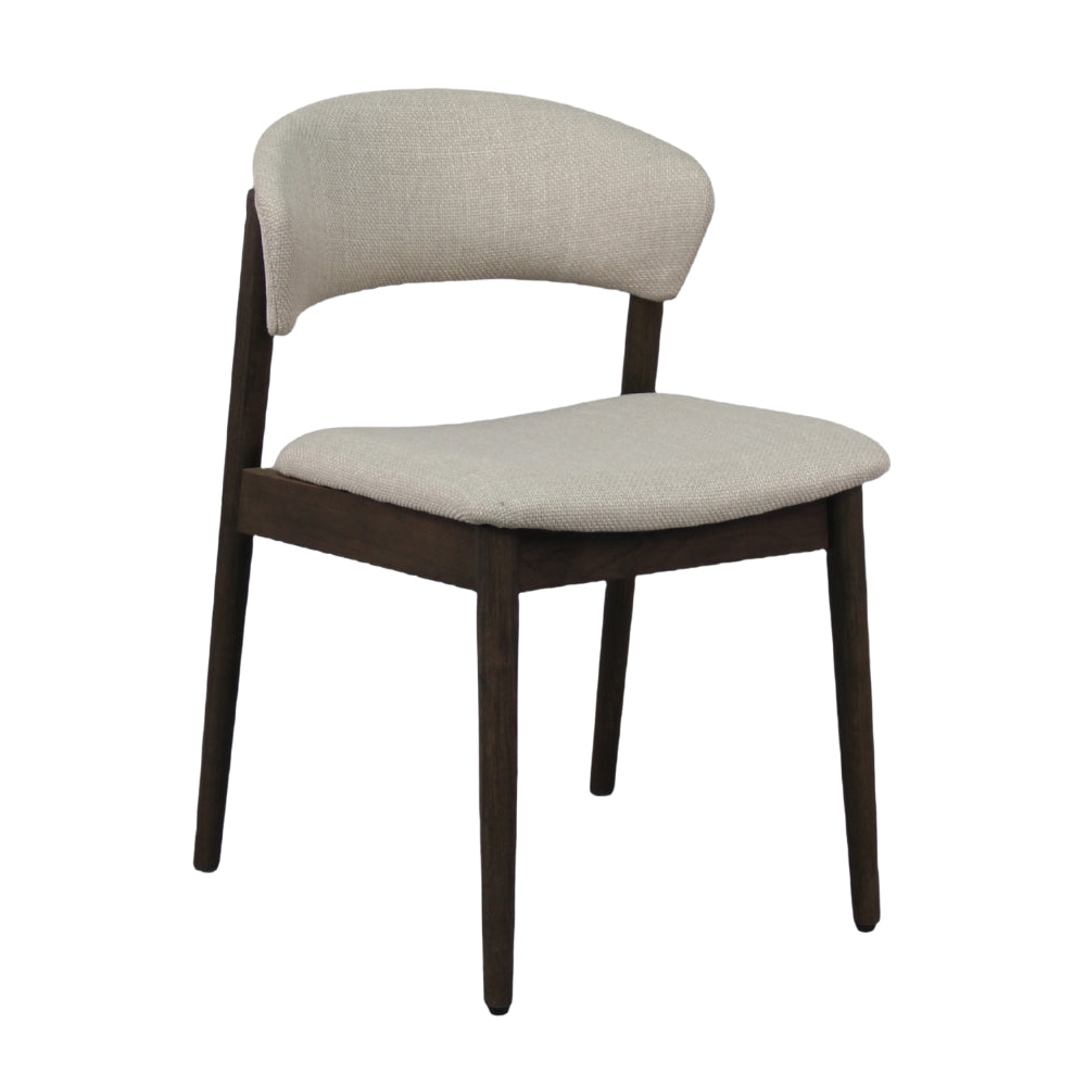 Hanna Spisestol - Smoked Eik m. Beige Sete