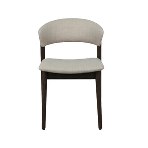 Hanna Spisestol - Røkt eik m. Beige sete