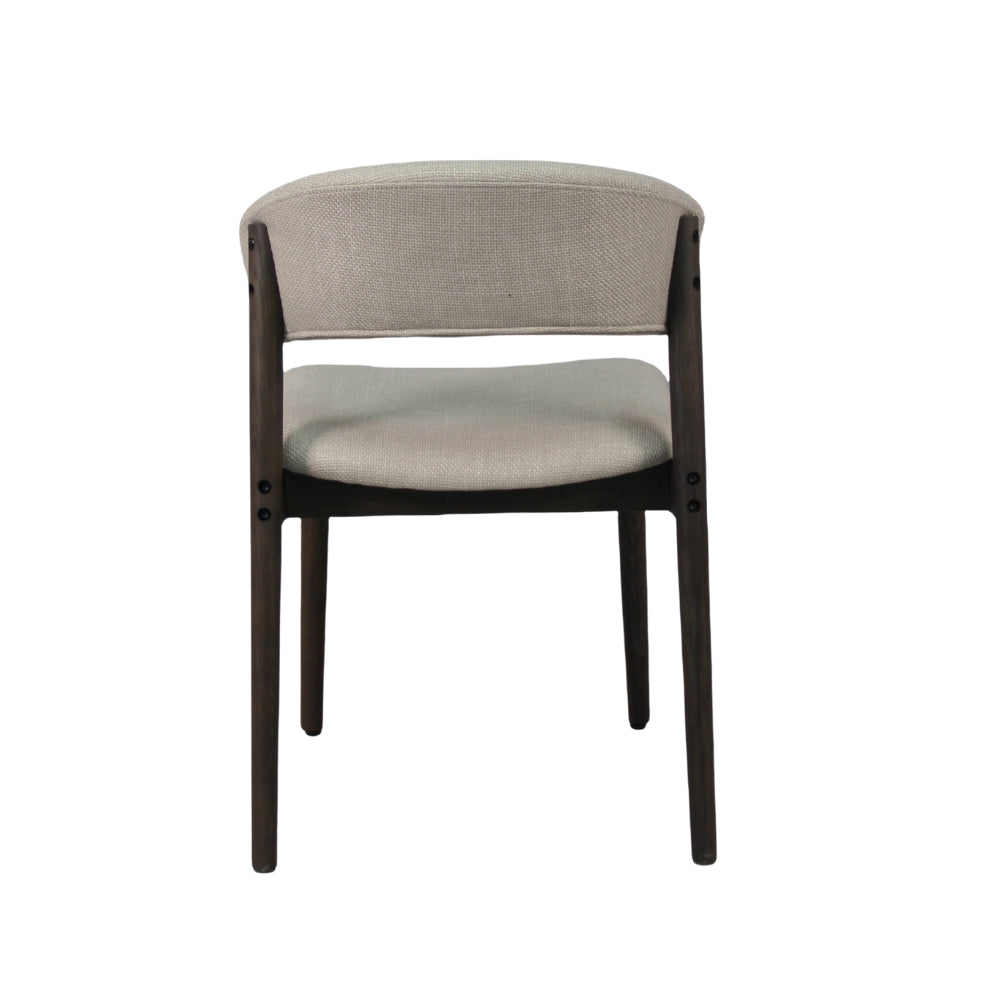 Hanna Spisestol - Smoked Eik m. Beige Sete