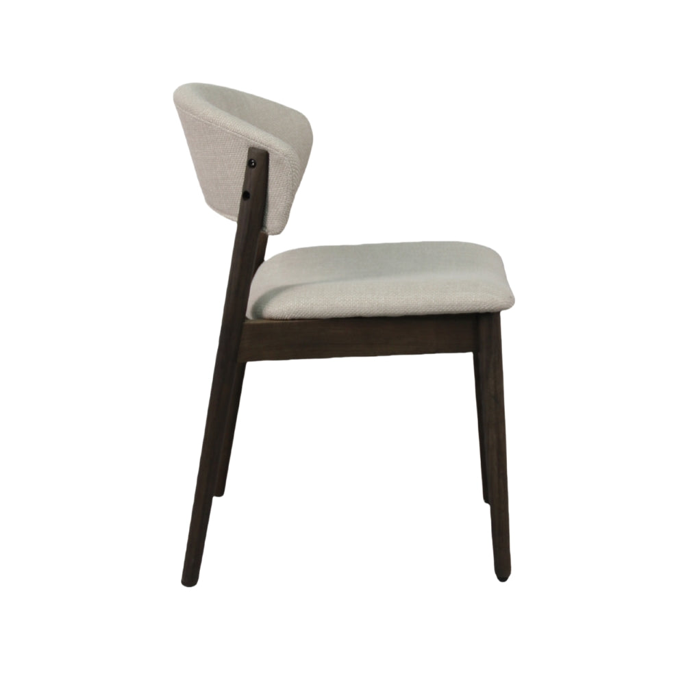 Hanna Spisestol - Smoked Eik m. Beige Sete