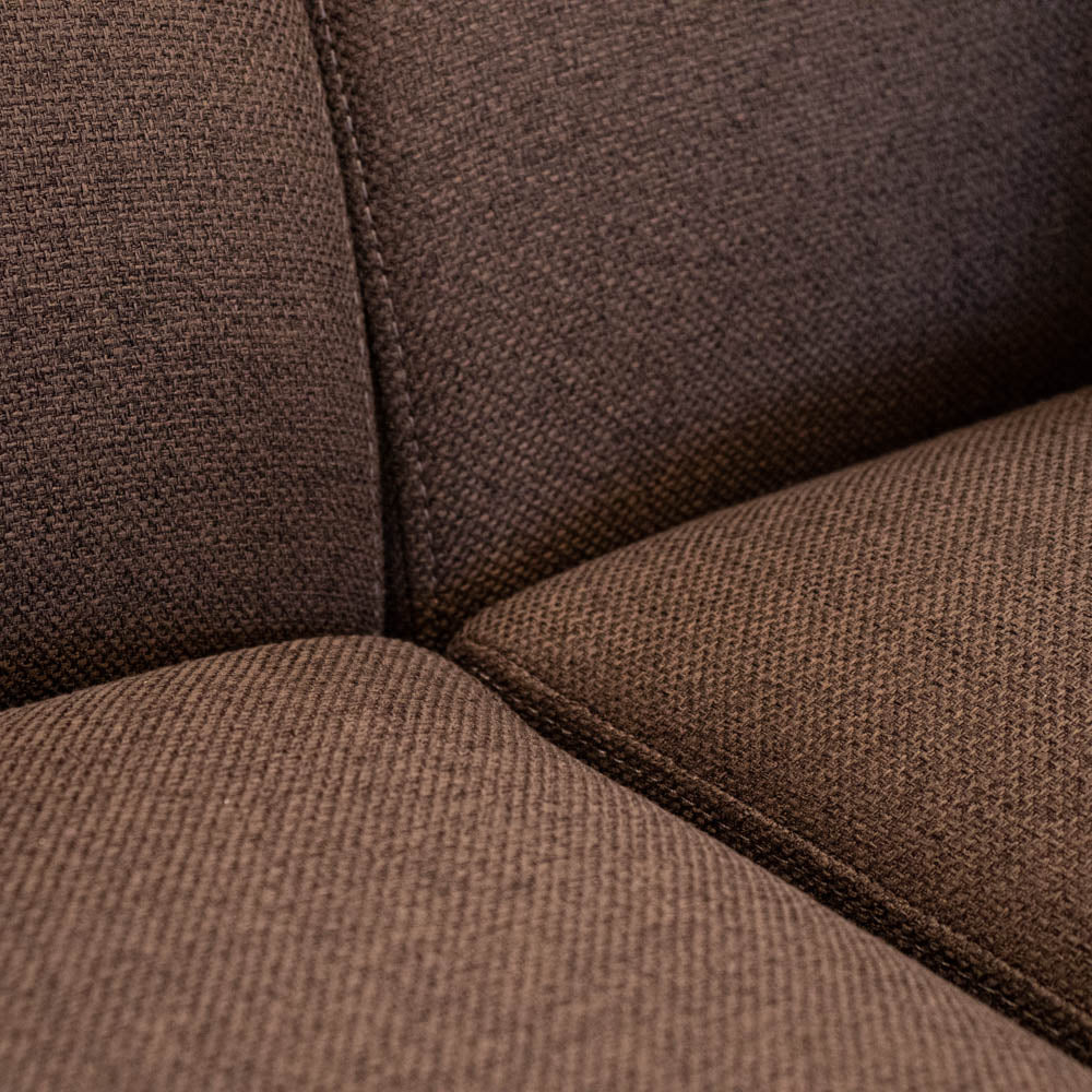 Balder 3-personers Sofa m. Puff - Brun Lumos