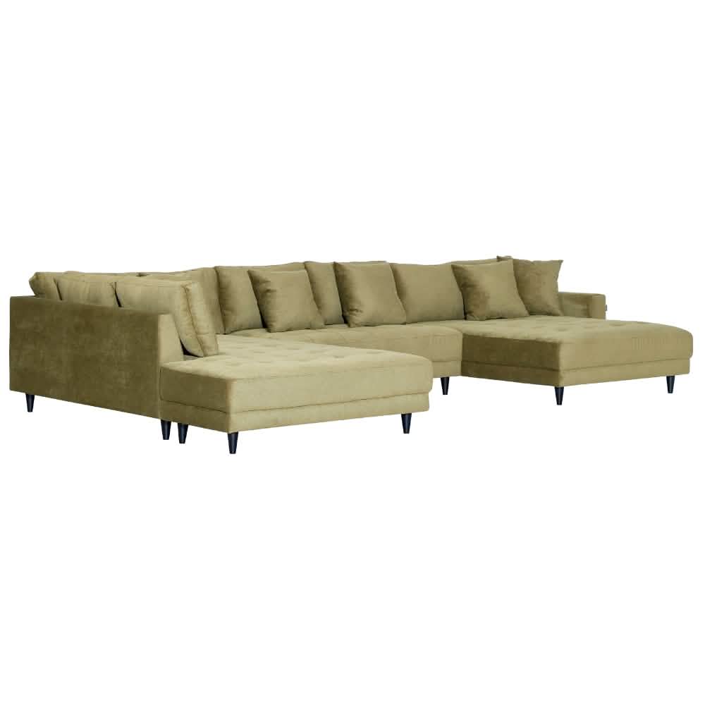 Milo U-sofa Venstrevendt - Grønn