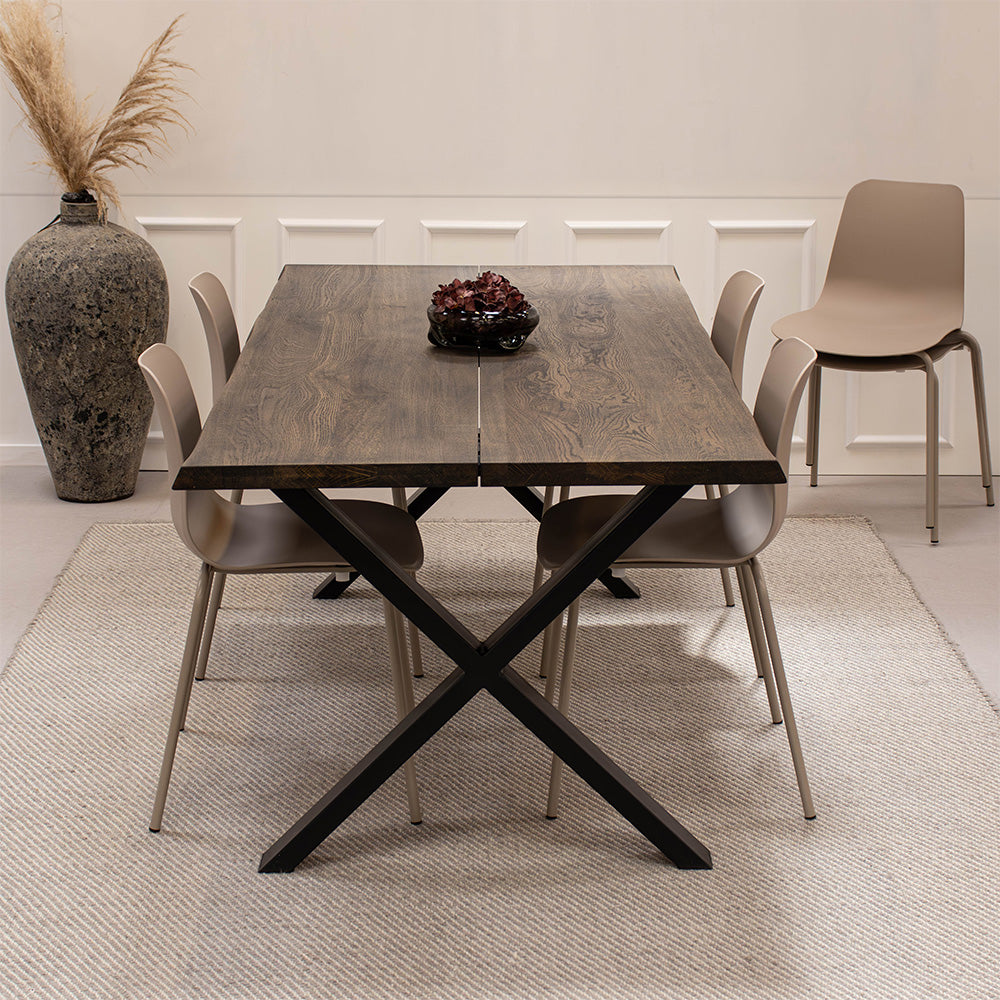 Karlo Spisestol - Beige m. beige ben
