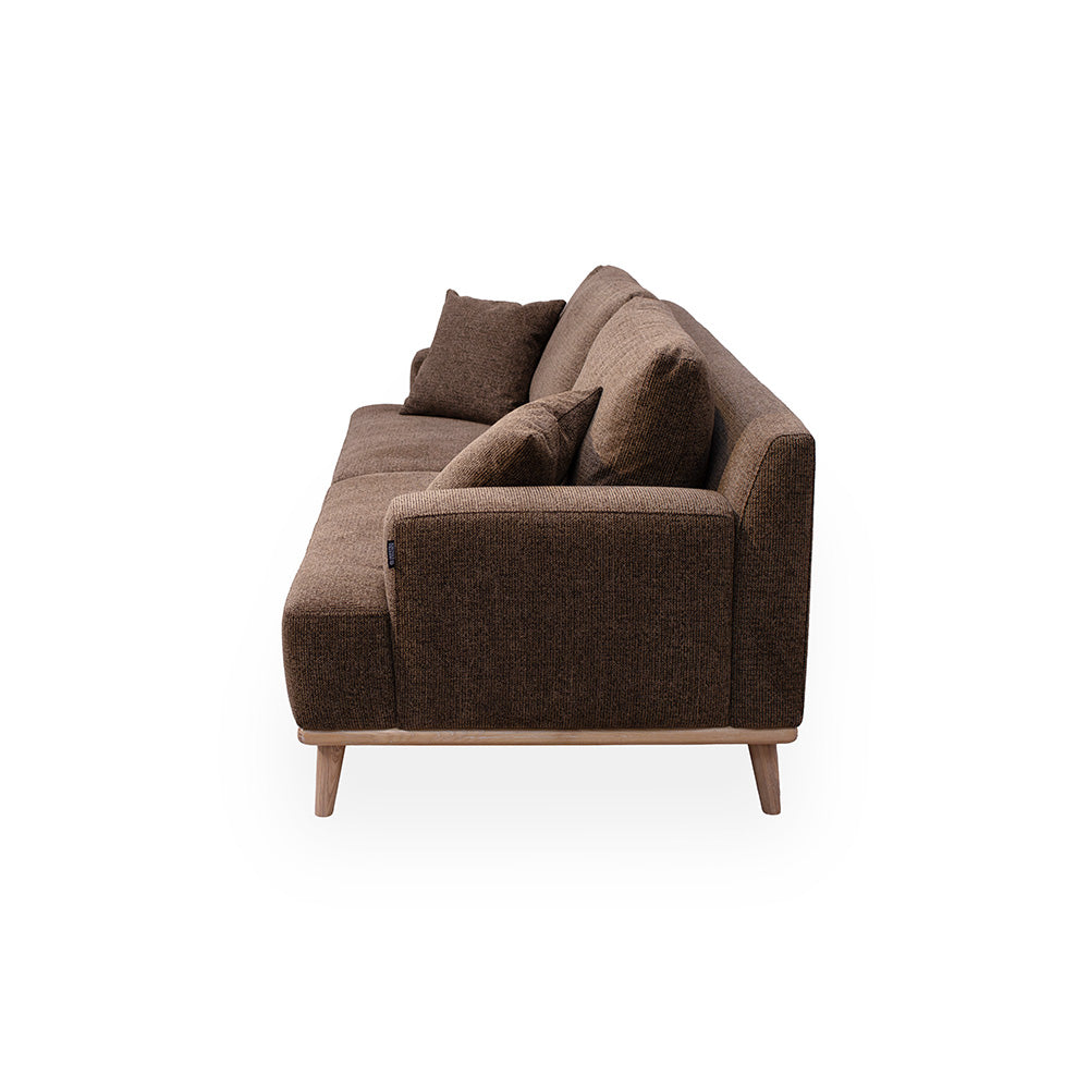 Tomson 3-seters Sofa - 220 cm - Brun