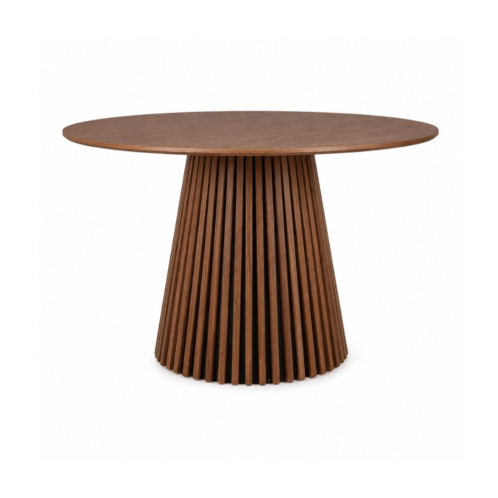 Måne Lamell Spisebord - Espresso Eik Ø120