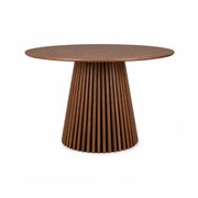 Måne Lamell Spisebord - Espresso Eik Ø120