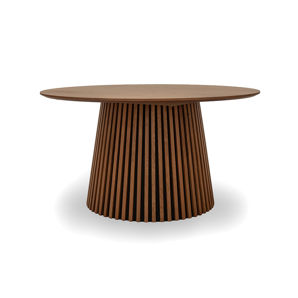 Måne Lamel Spisebord - Espresso Ø140