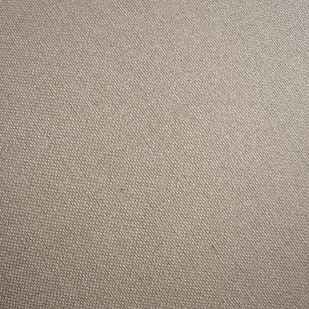Lino Chrome Sofa m. Puff - 230 cm - Beige Stoff