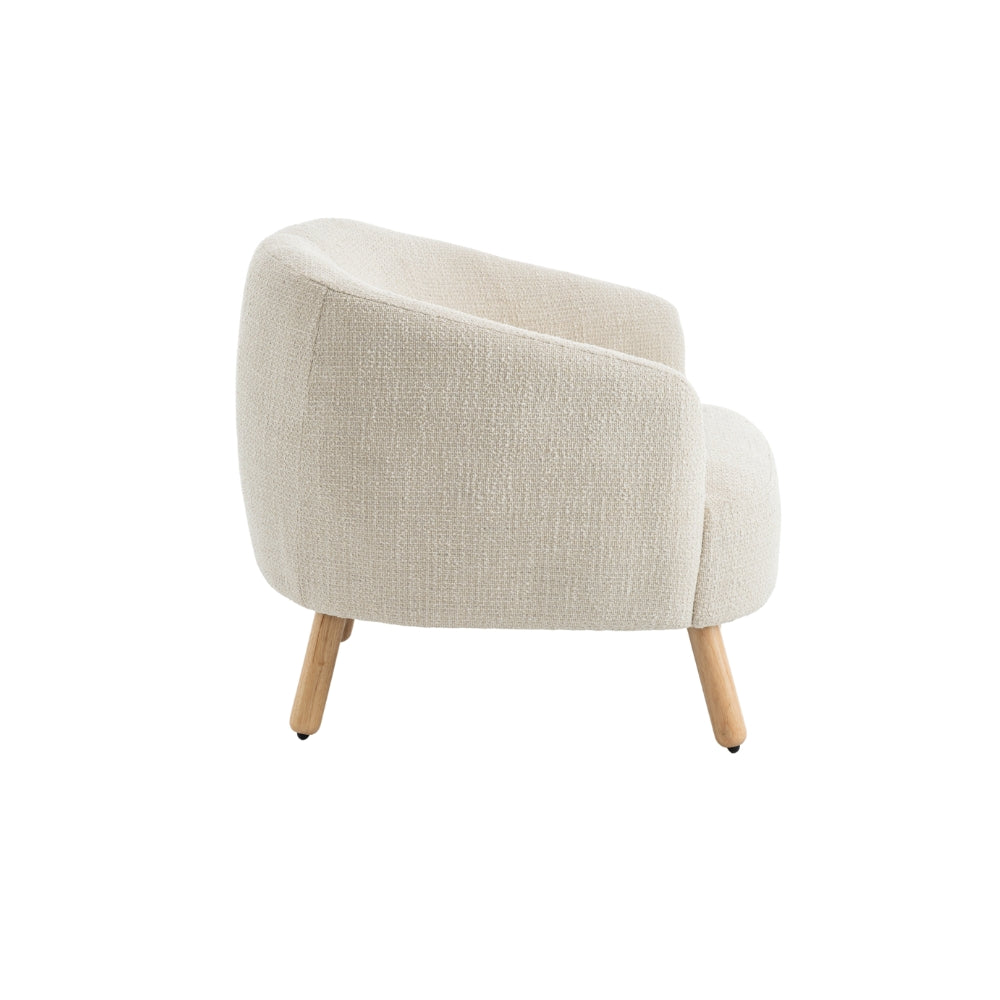 Luca Loungestol - Beige Bouclé