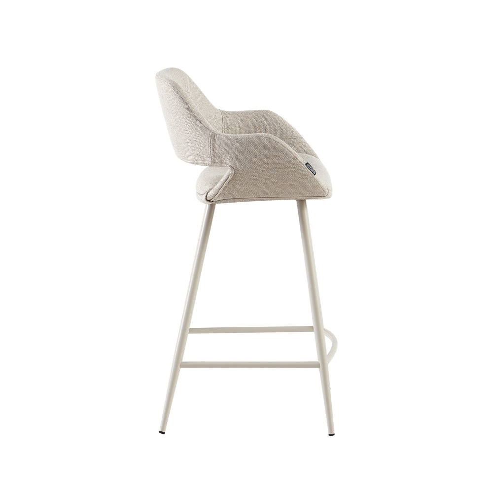Luis Barstol - Beige stoff m. Beige ben