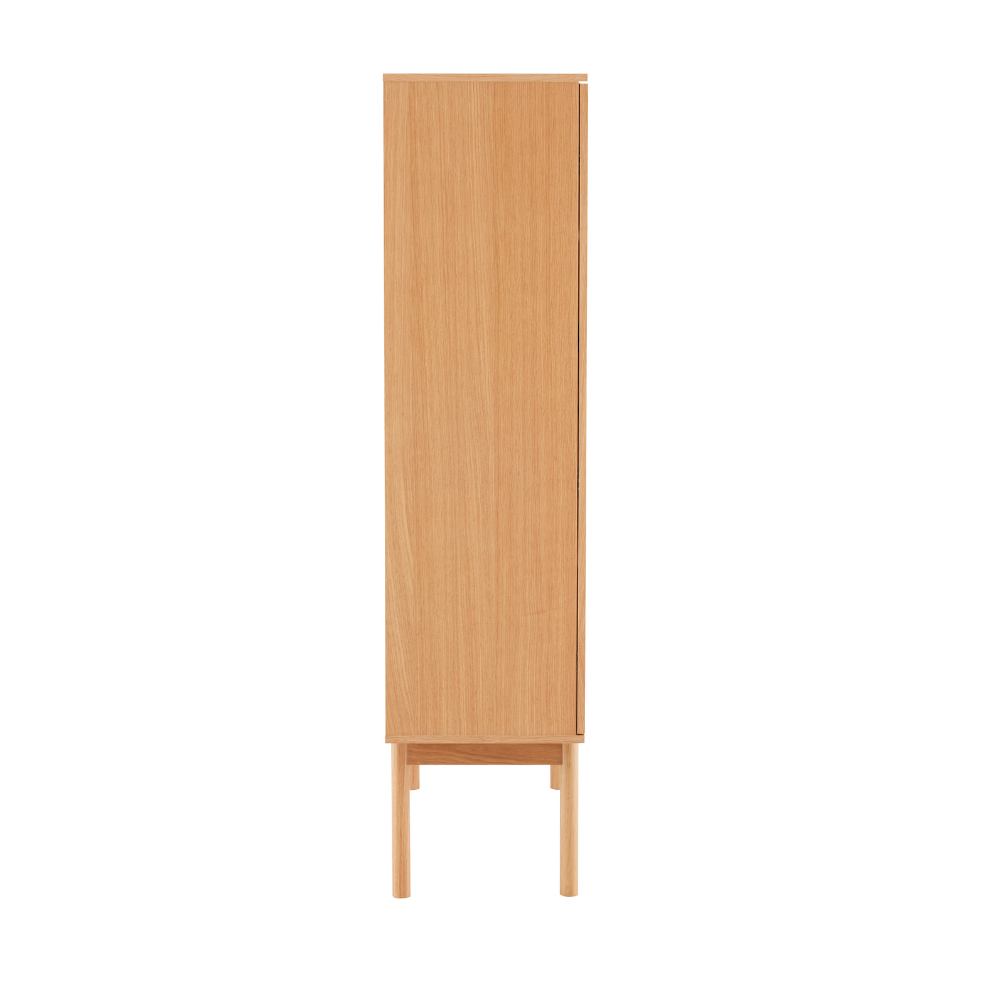 Liora Vitrineskap - 166 cm - Natur Eik