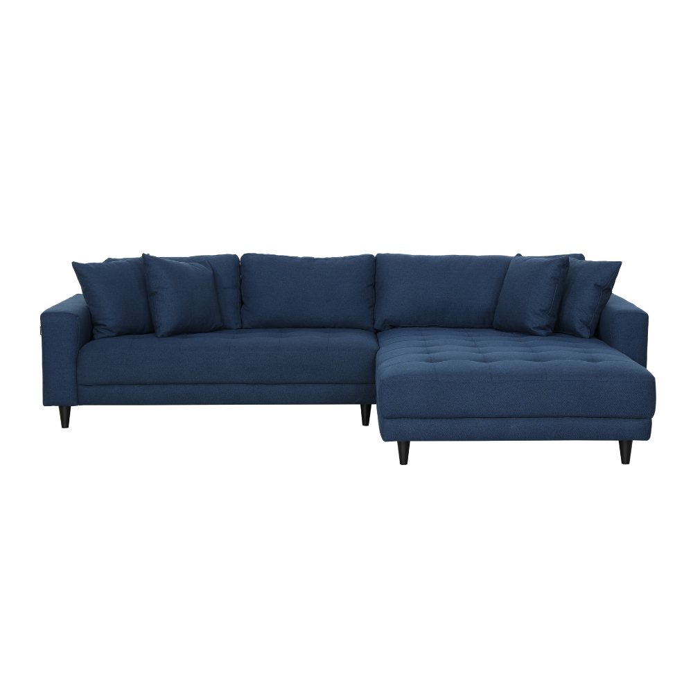 Milo Sofa - Vendbar Sjeselong 283 cm - Mørkeblå