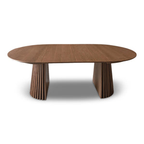 Måne Lamel Spisebord m. tilleggsplater - Espresso Ø140-185-230 cm