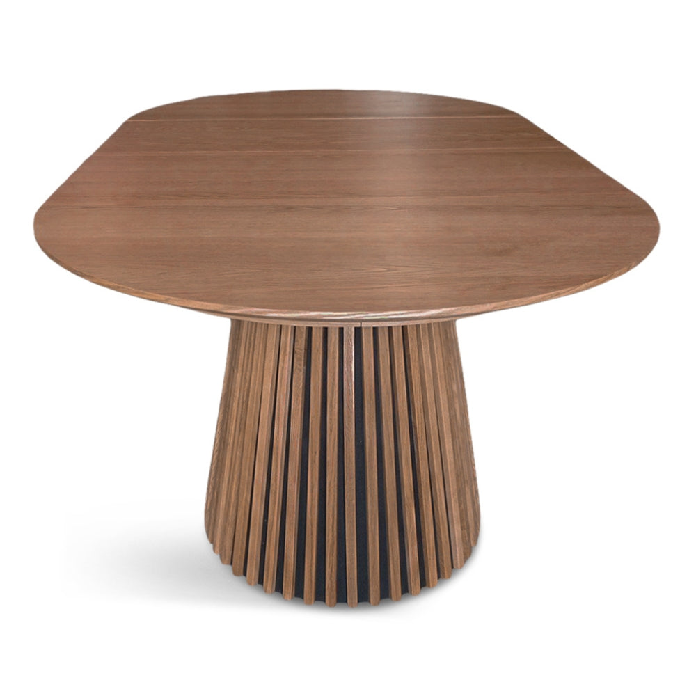 Måne Lamel Spisebord m. Tilleggsplater - Ø140-185-230 cm - Espresso