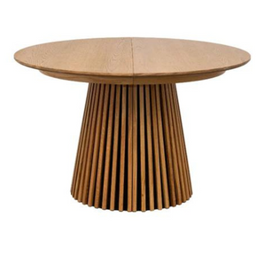 Måne Lamel Spisebord m. tilleggsplater - Natur Oljert Eik Ø120-165-210 cm