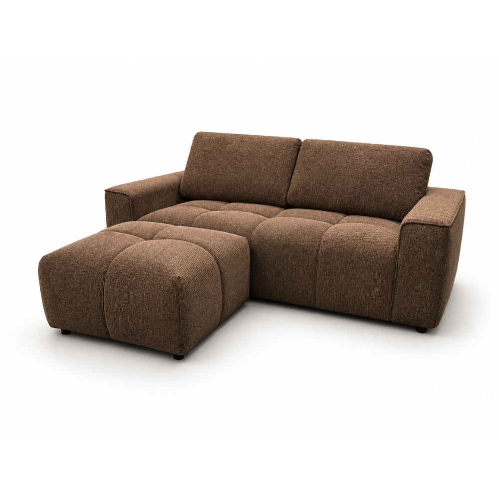 Maui 220 cm Sofa Inkl. Puff - Brun