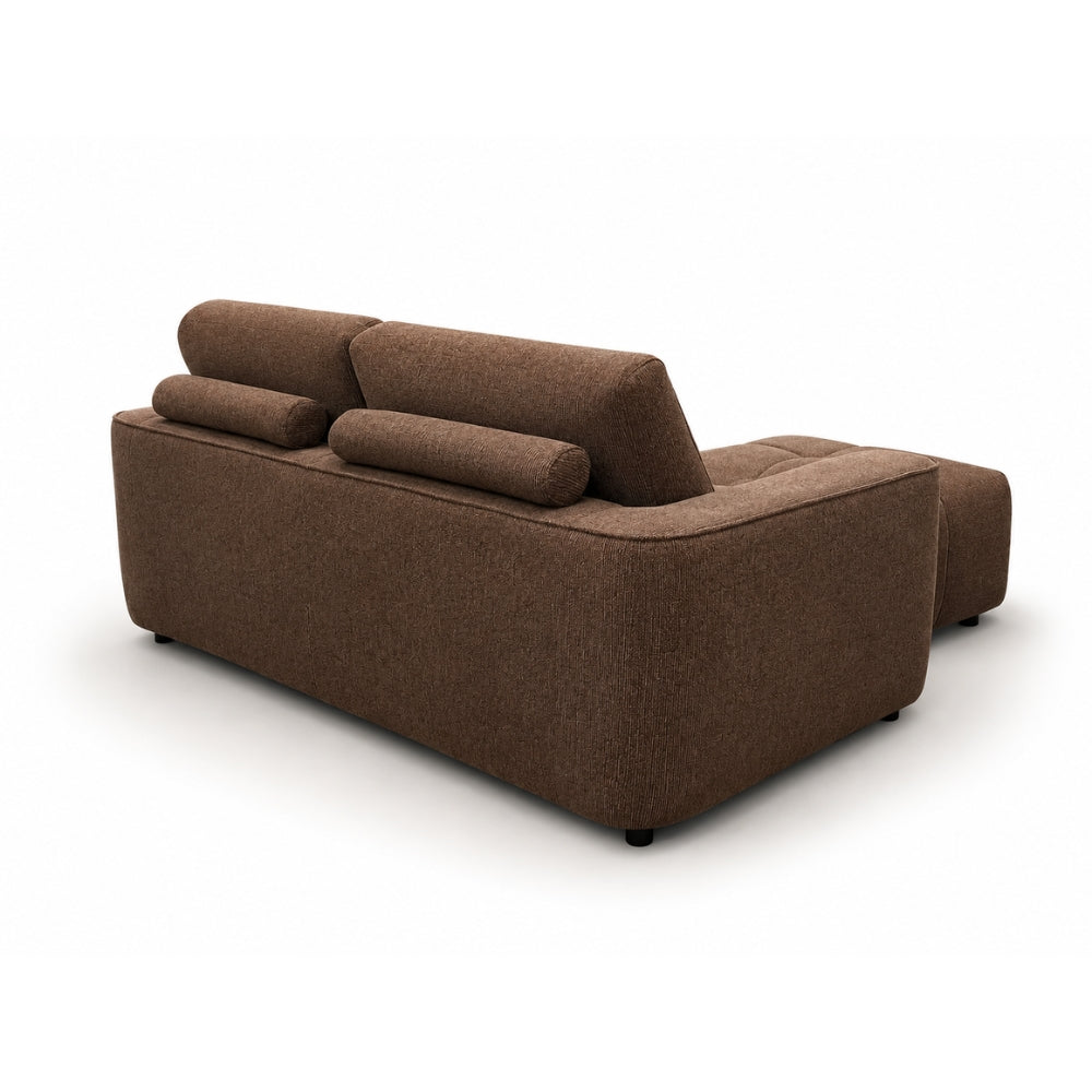Maui 220 cm Sofa Inkl. Puff - Brun