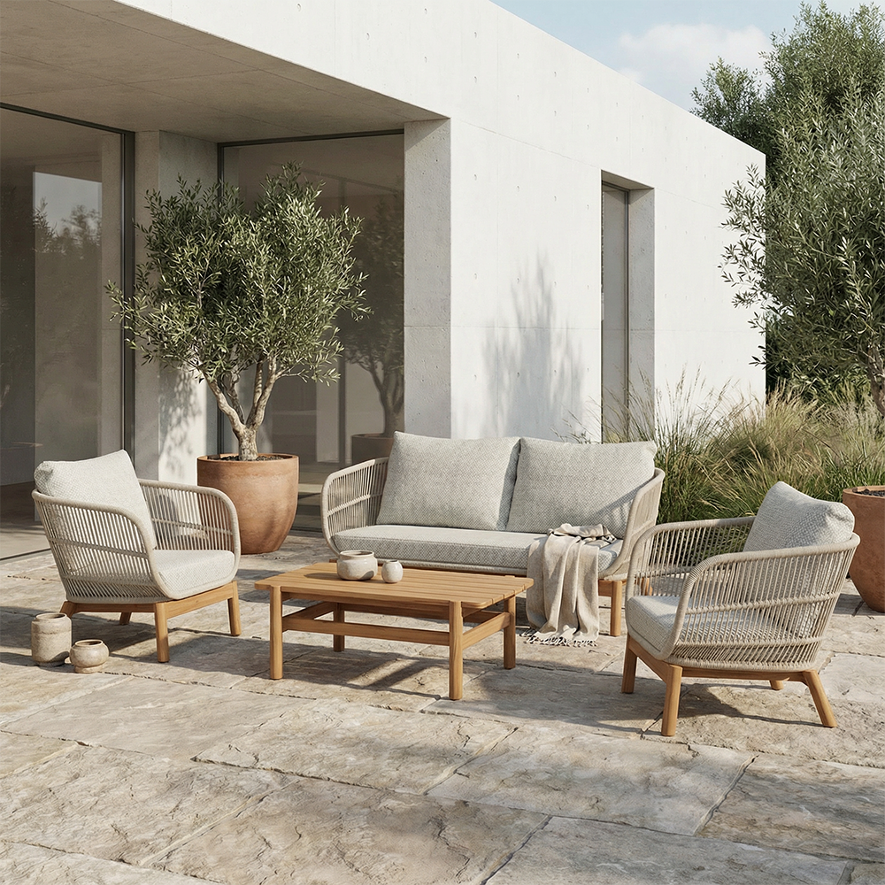 Tokheim Loungesett til 4-pers. - Beige Tau