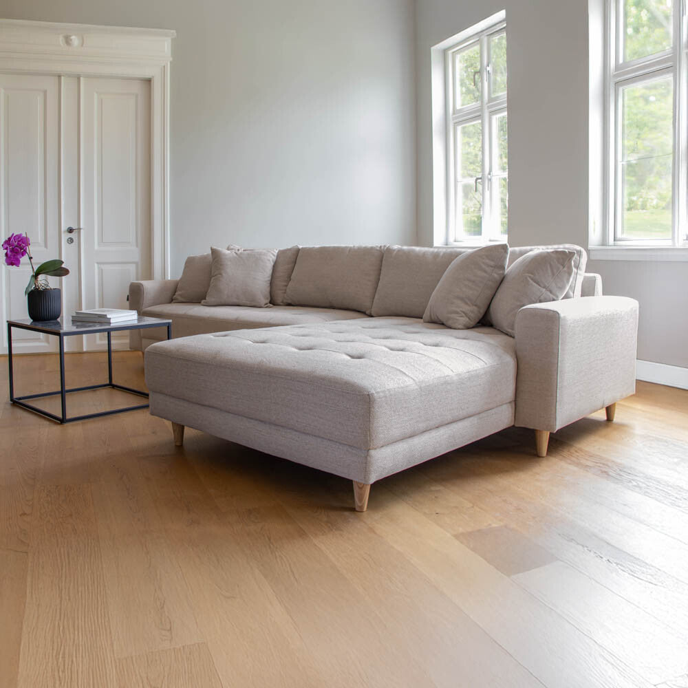 Milo Sofa - Vendbar Sjeselong - 283 cm - Beige