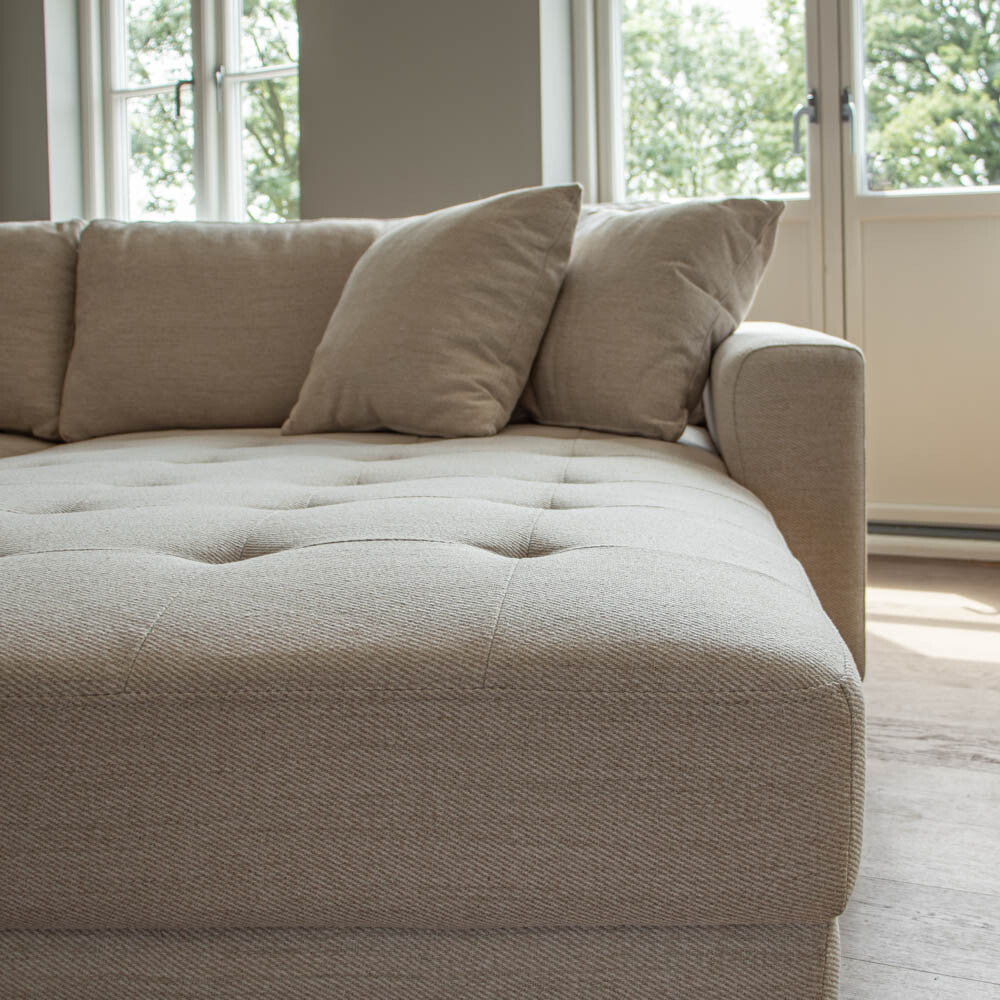 Milo Sofa - Vendbar Sjeselong - 283 cm - Beige