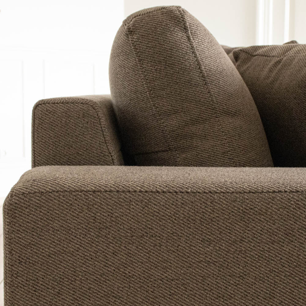 Milo Sofa - Vendbar Sjeselong - 283 cm - Brun