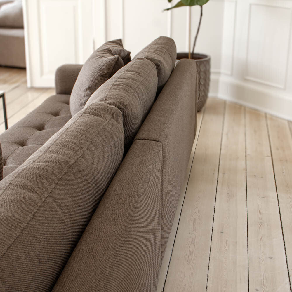 Milo Sofa - Vendbar Sjeselong - 283 cm - Brun