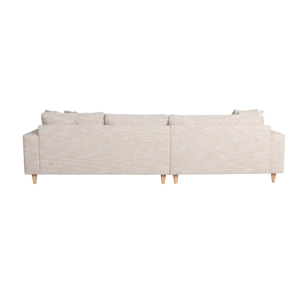 Milo Sofa - Vendbar Sjeselong - 283 cm - Gul/Hvit
