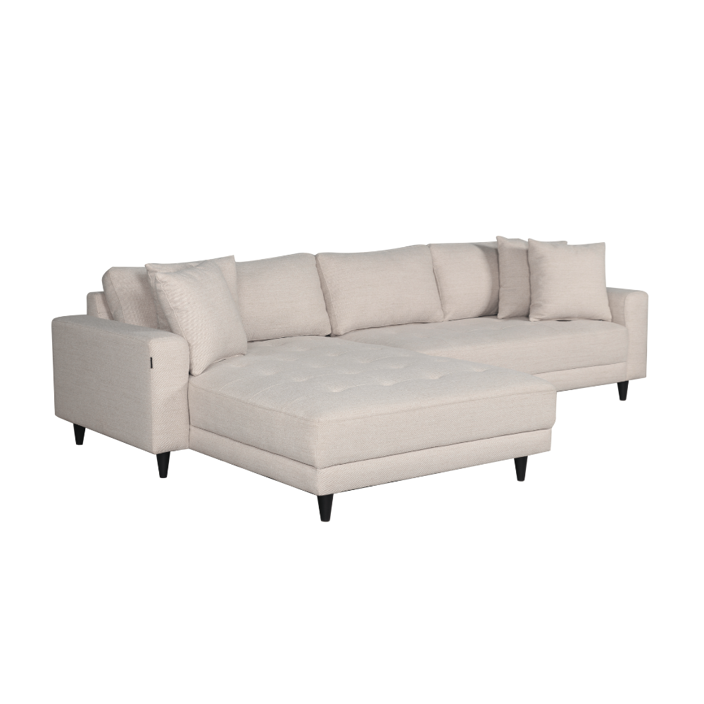 Milo Sofa - Vendbar Sjeselong - 283 cm - Beige
