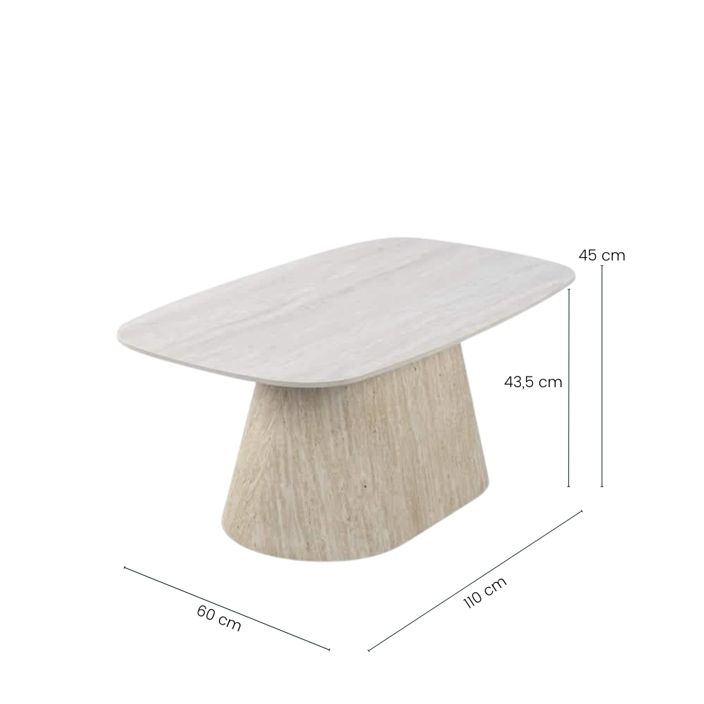 Molde Sofabord - naturstein 110 x 60 cm