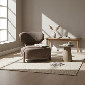 Molly Loungestol - Mørkebrun med smoked ben