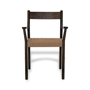 Monaco Spisestol m. armlen og naturflet - Røjkt Eik