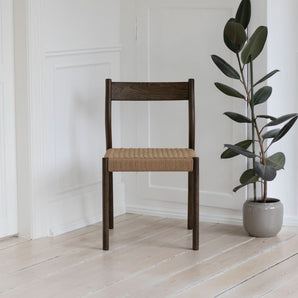 Monaco Spisebordstol m. naturflett - Smoked Eik