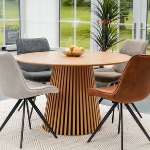 Elin Spisestol m. svingfunksjon - Cognac Microfiber