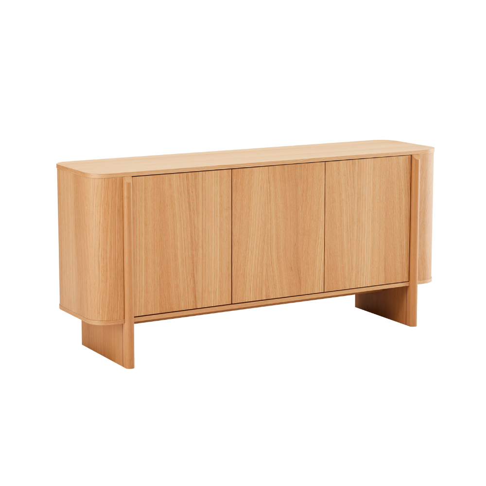 Maine Skjenk - 160 cm - Natur Eik