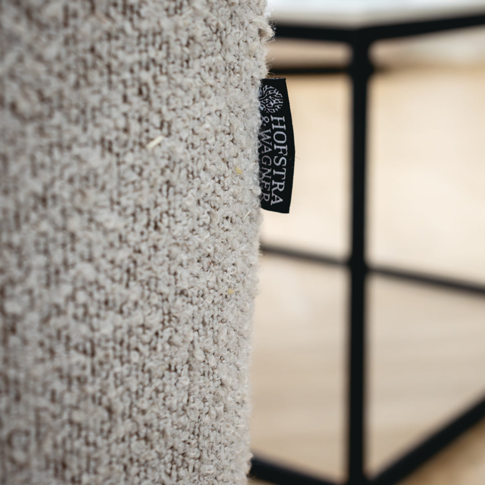 Nolio Modulsofa m. Puff - 220 cm - Beige Boucé