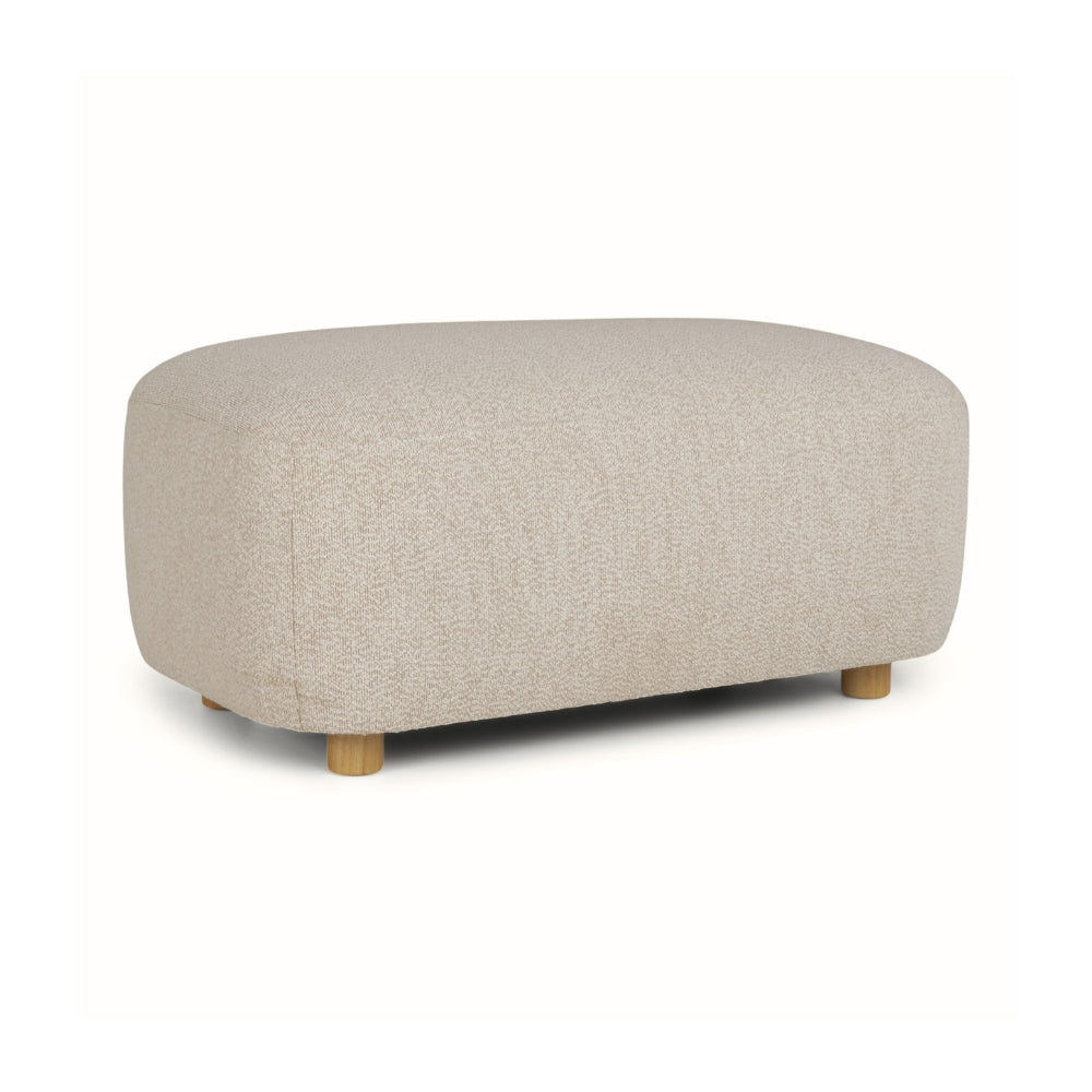 Nolio Modulsofa m. Puff - 220 cm - Beige Boucé