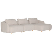 Nolio Modulsofa m. Høyrevendt Sjeselong - 315 cm - Beige Bouclé