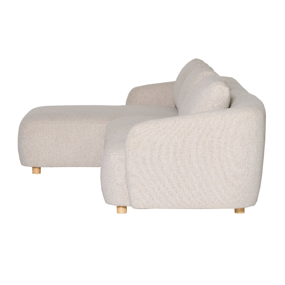 Nolio Modulsofa m. Venstrevendt Sjeselong - 315 cm - Beige Bouclé