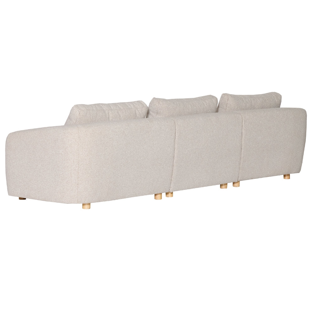 Nolio Modulsofa m. Venstrevendt Sjeselong - 315 cm - Beige Bouclé