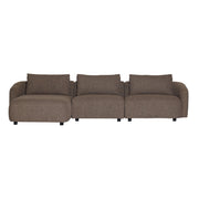 Nolio Modulsofa m. Venstrevendt Sjeselong - 315 cm - Brun Bouclé