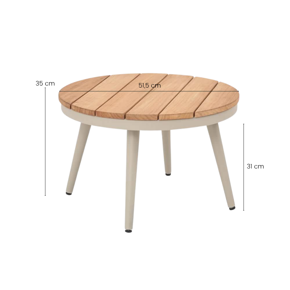 Norvik 5-pers. Loungesett - Beige Reb