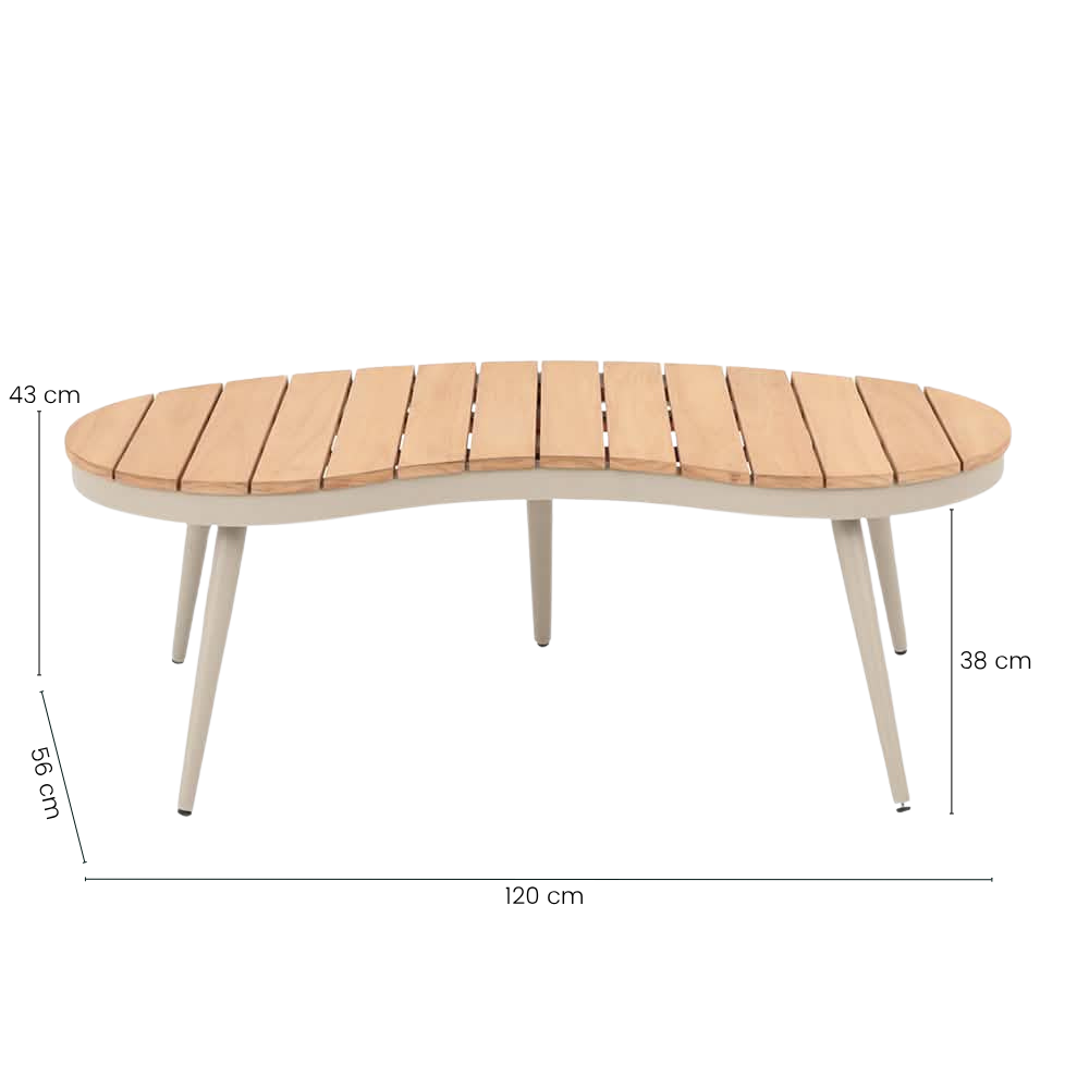 Norvik 5-pers. Loungesett - Beige Reb