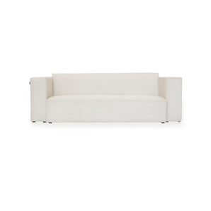 Ollie Sofa - Lys bred ribbet fløyel 230 cm