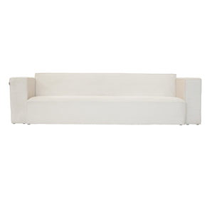 Ollie Sofa - Lys bred ribbet fløyel 280 cm