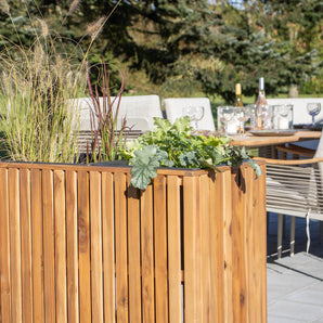 Plantekasse i akasie - 80x70x40 cm