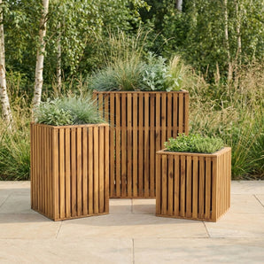 3 stk. Plantekasser i Akasie