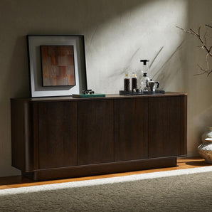 Rina Skjenk - Røkt Eik - 180 cm