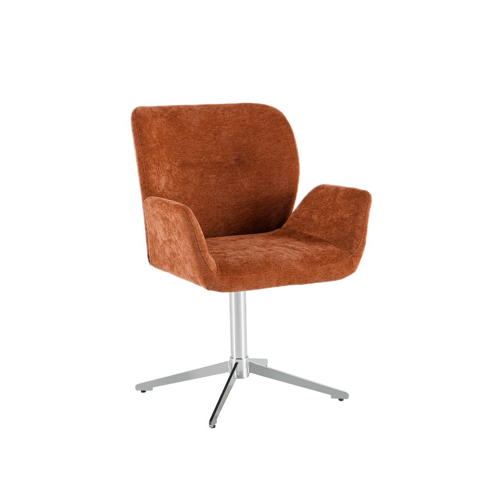 Harvie Spisestol - Rust Stoff m. Chrome Ben