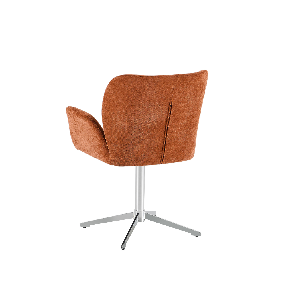 Harvie Spisestol - Rust Stoff m. Chrome Ben
